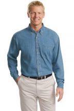 Port Authority� Tall Long Sleeve Denim Shirt